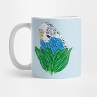 Nice Artwork showing a Blue Budgie VI Mug